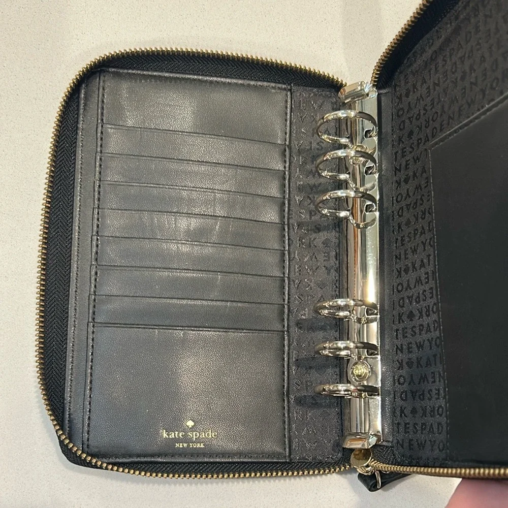 Kate Spade Black planner in great condition